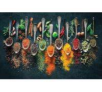 1000 Pieces Spoon Herbs Spoon Spice Kitchen Wooden Jigsaw Puzzles Challenging Adult Suitable As Home Decoration Family Unzip Game Or A Toy To Develop Intelligence