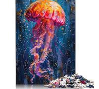 1000 Pieces Squid in Paint Creative Square Jigsaw Puzzles for Adults And Wooden Puzzles Challenging Game 1000pcs (75x50cm)