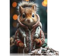 1000 Pieces Squirrels Festive Flick for Adults Difficult Jigsaw Puzzles Puzzles for Adults & Teenager Relax Puzzles Games 1000pcs (75x50cm)