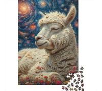 1000 Pieces Starry Sky Sheep Creative Square Jigsaw Puzzles for Adults And Wooden Puzzles Challenging Game 1000pcs (75x50cm)