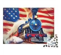 1000 Pieces Steam Train Jigsaw Puzzle Adults Teens Fun Relaxation Activity Precision Fit Gift Box 70x50cm/1000pcs