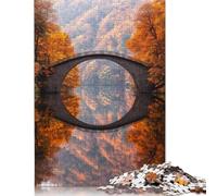 1000 Pieces Stone Arch Bridge Reflection Puzzles Jigsaw Adults Difficulty Jigsaw Puzzle Relaxing Games Toy 1000pcs (75x50cm)