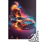 1000 Pieces Supercar Puzzle for Adults Wooden Puzzles Jigsaw Puzzles for Adults Educational Game Challenge Toy 1000pcs (75x50cm)