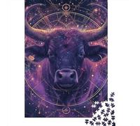1000 Pieces Taurus Creative Square Jigsaw Puzzles for Adults And Wooden Puzzles Challenging Game 1000pcs (75x50cm)