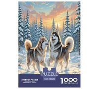 1000 Pieces The American Eskimo Dog Jigsaw Puzzles for Adults Family Challenge Toys Jigsaw Puzzle Home Decoration for Adults And Kids Age 12 Years Up 38x26cm/1000pcs