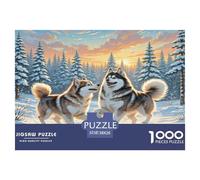 1000 Pieces The American Eskimo Dog Jigsaw Puzzles for Adults Family Challenge Toys Jigsaw Puzzle Home Decoration for Adults And Kids Age 12 Years Up 38x26cm/1000pcs