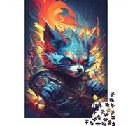 1000 Pieces The Angry Powerful Raccoon Creative Square Jigsaw Puzzles for Adults And Paper Puzzles Challenging Game 38x26cm/1000pcs