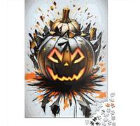 1000 Pieces The Bad Pumpkin Creative Square Jigsaw Puzzles for Adults And Wooden Puzzles Challenging Game 1000pcs (75x50cm)