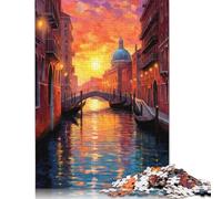 1000 Pieces The Grand Canal in Venice Puzzle Jigsaw Adults Jigsaw Difficulty Jigsaw Educational Game Toy Family Decoration (75x50cm)