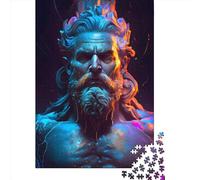 1000 Pieces The Mighty Poseidon Creative Square Wooden Jigsaw Puzzles for Adults Educational Game Challenge Toy 1000pcs (75x50cm)