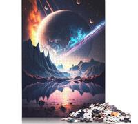 1000 Pieces The New Saturn Landscape Puzzle Jigsaw Adults Jigsaw Difficulty Jigsaw Educational Game Toy Family Decoration (38x26cm)