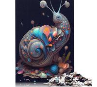 1000 Pieces The Patient Snail for Adults Difficult Jigsaw Puzzles Puzzles Wooden Puzzles Educational Game for Adult Teenagers 1000pcs (75x50cm)