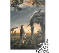 1000 Pieces The Zoo Creative Square Jigsaw Puzzles for Adults & Wooden Puzzles Challenging Game 1000pcs (38x26cm)