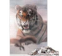 1000 Pieces Tiger And Jumping Squirrel Puzzle for Adults Puzzle Adult Jigsaw Puzzle Learning Educational Toys 1000pcs (75x50cm)