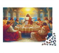 1000 Pieces Timeless Religious Art Paper Jigsaw for Adults Educational Thick Paper Puzzle Home Decor Brain Training 70x50cm/1000pcs