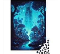 1000 Pieces Tiny Village In Jungle Creative Square Wooden Jigsaw Puzzles for Adults Educational Game Challenge Toy 1000pcs (75x50cm)