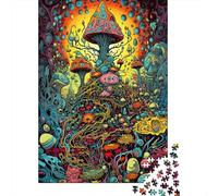 1000 Pieces Trippy Mushroom Medley Jigsaw Puzzles for Adults Paper Puzzles for Adults Teenager Man Woman Gift 1000pcs (38x26cm)