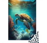1000 Pieces Turtle Animal Paper Puzzles Paper Puzzles for Adults& Teenagers Age 12 Years Up 1000pcs (38x26cm)