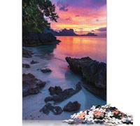 1000 Pieces Twilight Serenade Paradise Jigsaw Puzzle Adults Difficulty Puzzles Educational Toy Games Family Decoration 1000pcs (38x26cm)