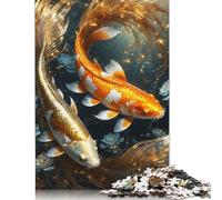 1000 Pieces Two Fish in Harmony Jigsaw Puzzles Adults Difficulty Jigsaw Puzzles Education Toys Games 1000pcs (38x26cm)