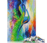 1000 Pieces Two Peacocks for Adults Difficult Jigsaw Puzzles Puzzle Jigsaws for Adults Family Activity Jigsaw Puzzles 38x26cm/1000pcs