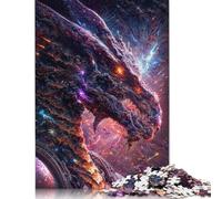1000 Pieces Ultimate Space Dragon Puzzles Jigsaw Adults Difficulty Jigsaw Puzzle Relaxing Games Toy (75x50cm)