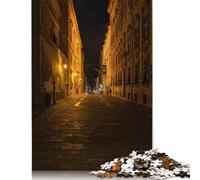 1000 Pieces Valletta Night City Street Jigsaw Puzzle Adults Difficulty Puzzles Educational Toy Games Family Decoration (75x50cm)