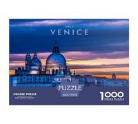 1000 Pieces Venice Night View Creative Square Jigsaw Puzzles for Adults And Wooden Puzzles Challenging Game 1000pcs (75x50cm)