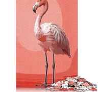 1000 Pieces Vintage Flamingo Jigsaw Puzzles for Adults Jigsaw Puzzle for Family Time Brain Challenge 1000pcs (75x50cm)
