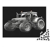 1000 Pieces Vintage Tractor Paper Jigsaw Puzzle for Adults Thick Eco Board Farm Machinery Brain Teaser Stress Relief Wall Decor 52x38cm/1000pcs