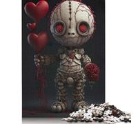 1000 Pieces Voodoo Doll Valentine Puzzle for Adults Paper Puzzles Jigsaw Puzzles for Adults Educational Game Challenge Toy 1000pcs (75x50cm)