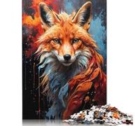 1000 Pieces Vulpine Majesty Red Fox Jigsaw Puzzles for Adults Jigsaw Puzzle for Family Time Brain Challenge 1000pcs (75x50cm)