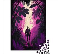 1000 Pieces Walking Towards The Light Creative Square Jigsaw Puzzles for Adults & Wooden Puzzles Challenging Game 1000pcs (75x50cm)