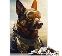 1000 Pieces War Dog Puzzle Jigsaw Adults Jigsaw Difficulty Jigsaw Educational Game Toy Family Decoration 1000pcs (75x50cm)
