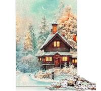 1000 Pieces Watercolor Winter Puzzle for Adults Puzzle Adult Jigsaw Puzzle Learning Educational Toys 1000pcs (75x50cm)