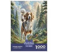 1000 Pieces Welsh Springer Spaniel Jigsaw Puzzles for Adults Educational Games Jigsaw Puzzle Home Decoration for The Whole for Women, Gifts for Men 38x26cm/1000pcs
