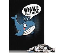 1000 Pieces Whale Hello There Square Jigsaw Puzzles for Adults And Wooden Puzzles 1000pcs (75x50cm)