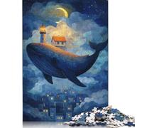 1000 Pieces Whale Island Dreamscape Square Jigsaw Puzzles for Adults And Wooden Puzzles 1000pcs (75x50cm)