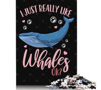 1000 Pieces Whales Marine Biologist Se Creative Square Wooden Jigsaw Puzzles for Adults Educational Game Challenge Toy 1000pcs (75x50cm)