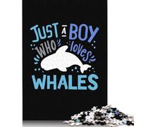 1000 Pieces Whales Whale Lover Jigsaw Square Puzzle for Adults Wooden Puzzles Unique Challenge Games 1000pcs (75x50cm)