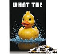 1000 Pieces What The Duck for Adults Difficult Jigsaw Puzzles Puzzles Wooden Puzzles Educational Game for Adult Teenagers 1000pcs (75x50cm)