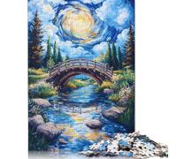 1000 Pieces Whirlwind Bridge Puzzles Jigsaw Difficulty Puzzle Jigsaw Educational Games Toy 1000pcs (75x50cm)