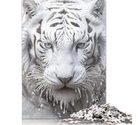 1000 Pieces White Tiger Jigsaw Puzzles Difficulty Jigsaw Puzzles Education Games Toys 1000pcs (75x50cm)