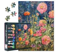 1000 Pieces Wild Flower Puzzles for Home Decoration Natural Plants Jigsaw Puzzle as Gifts for Family Friends Intelligence Colorful Blossom Jigsaw Puzzles for Adults 27.5"X19.7"