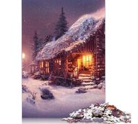1000 Pieces Winter Landscapes Home for Adults Difficult Jigsaw Puzzles Puzzles Wooden Puzzles Educational Game for Adult Teenagers 1000pcs (75x50cm)