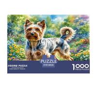 1000 Pieces Wire Fox Terrier Jigsaw Puzzles for Adults Challenging Game Jigsaw Puzzle Home Decors for Men Women Elders Seniors 38x26cm/1000pcs