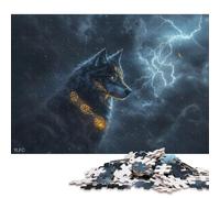 1000 Pieces Wolf in Storm Square Jigsaw Puzzles for Adults And Wooden Puzzles Children Puzzles 1000pcs (75x50cm)