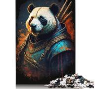1000 Pieces Wooden Jigsaw Puzzle Art Neon Panda Puzzles Adults Jigsaws Puzzles Toys Great Christmas And Birthday Gifts for Family 1000pcs (75x50cm)