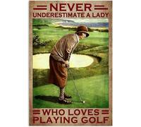 1000 Pieces Wooden Jigsaw Puzzle For Adults Kids Woman Playing Golf Never Underestimate A Lady Love Playing Golf Challenging Family Activity Great Gift Idea For Family Friends Difficult Puzzles