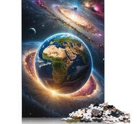 1000 Pieces Wooden Jigsaw Puzzle Galaxy Fantasy Planet Puzzles Adults Jigsaws Puzzles Toys Great Christmas And Birthday Gifts for Family 1000pcs (75x50cm)